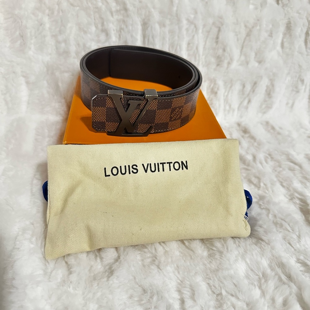 Louis Vuitton Damier Ebene unisex belt. - Picture 2 of 6
